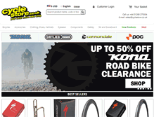 Tablet Screenshot of cyclestore.co.uk